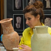 Conserving ceramic vessels from Ur, Iraq (copyright of the British Museum).